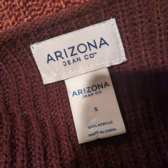 Arizona Jean Co. Women's Burgundy Sweater V-neck S - Picture 4 of 4